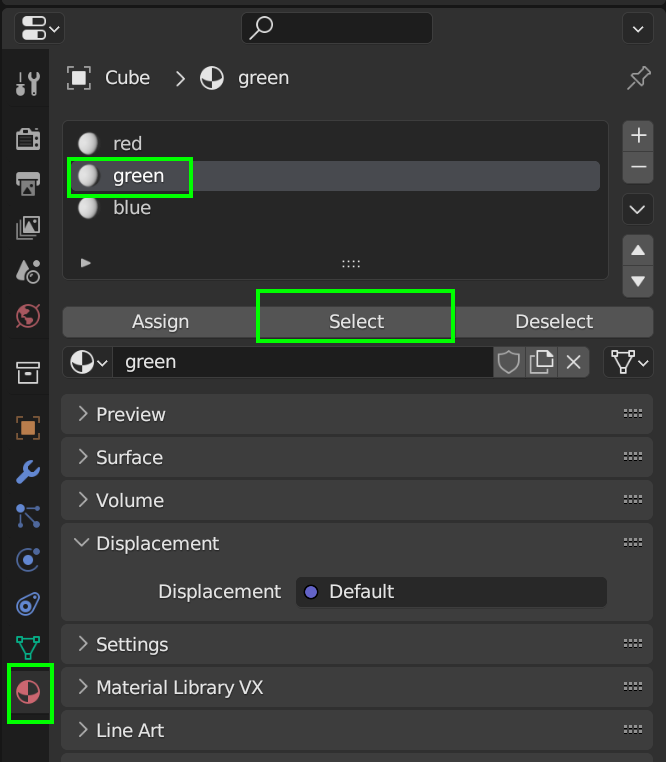 Select by color CG Cookie