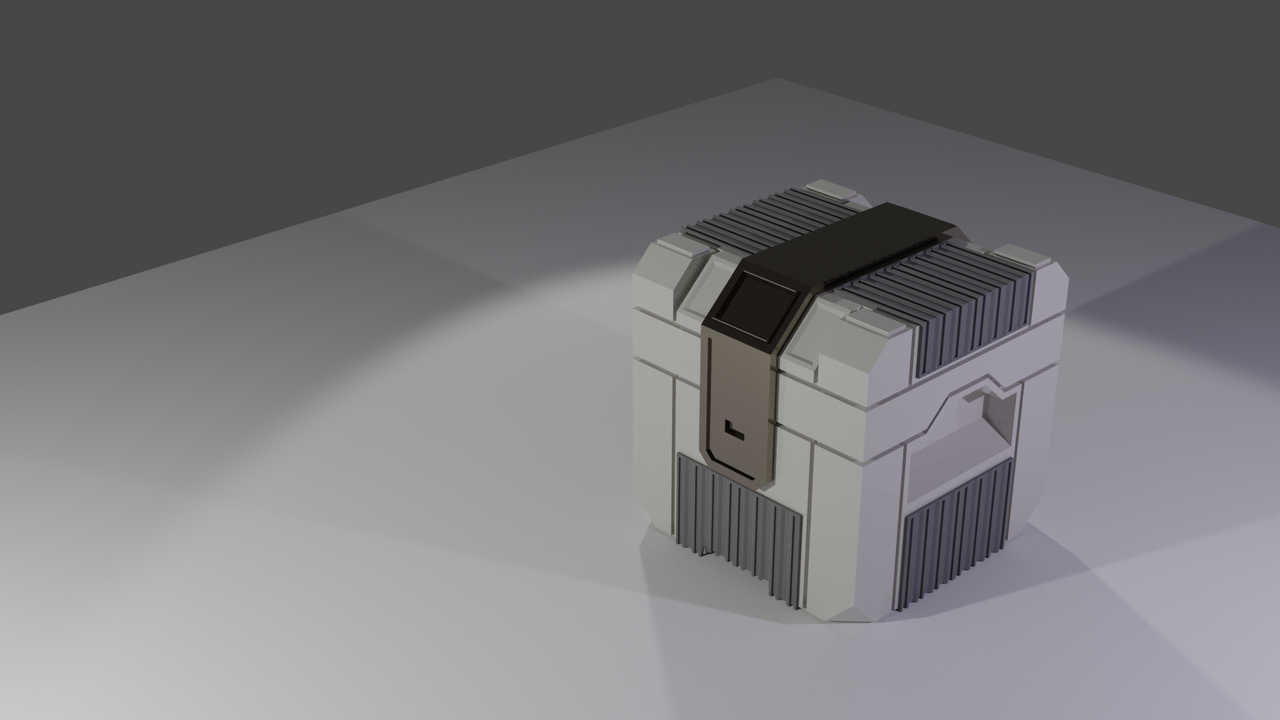 SciFi Crate exercise - CG Cookie
