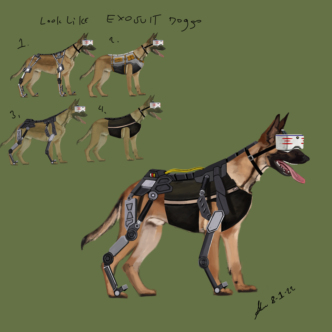 DOG "GHOST CAPTURE DEVICE GOGGLE and EXO SUIT - CG Cookie