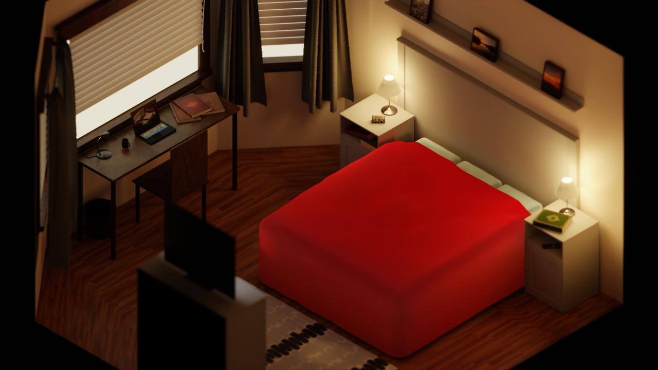 my low poly room - CG Cookie
