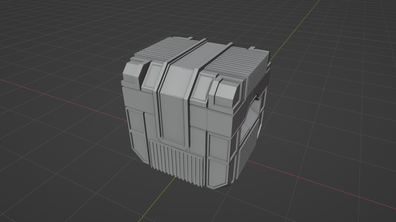 Sci-fi crate - CG Cookie