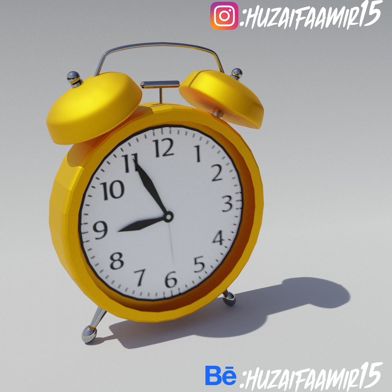 Alarm clock made in blender 2.8 CG Cookie