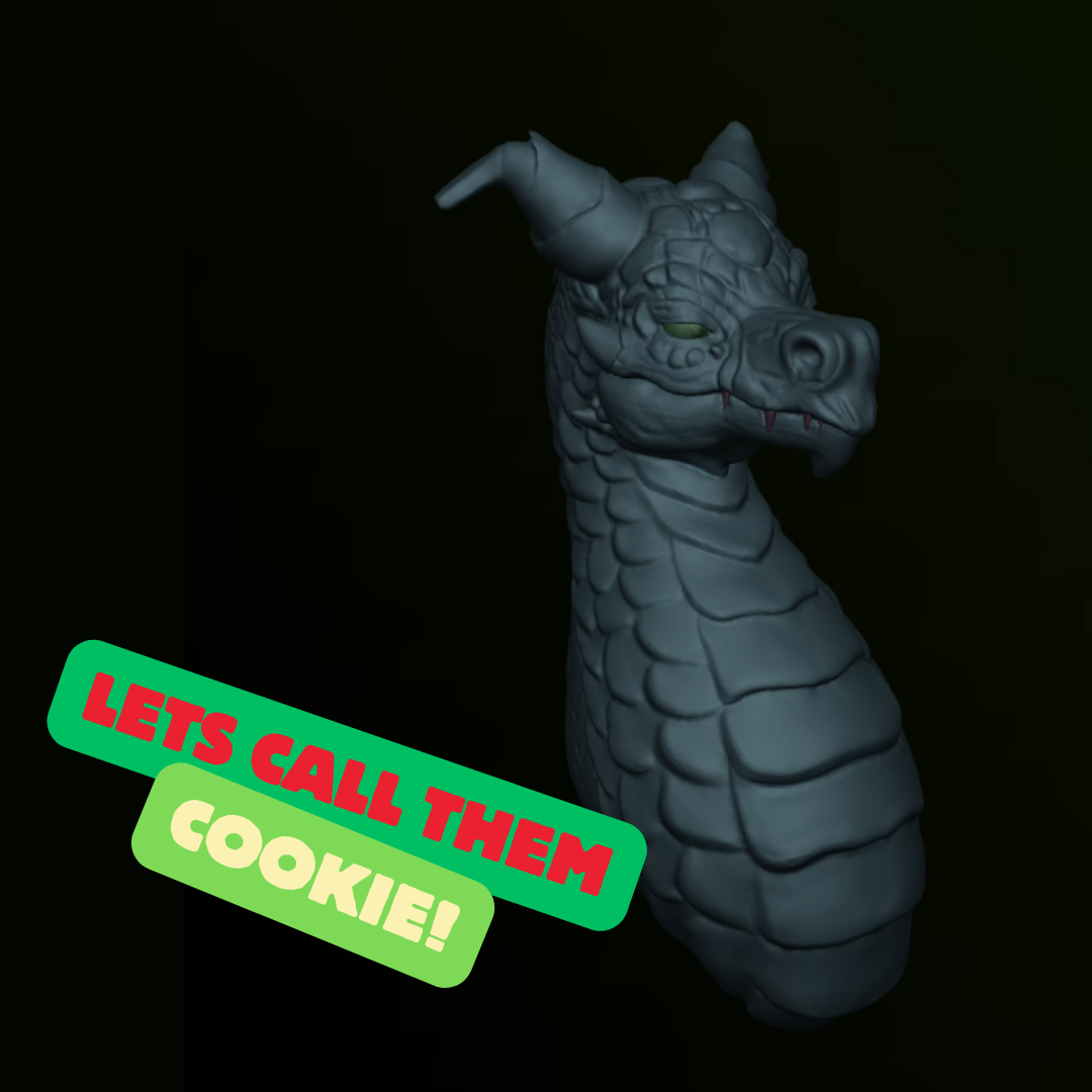 Practice Dragon (lets call them Cookie) - CG Cookie