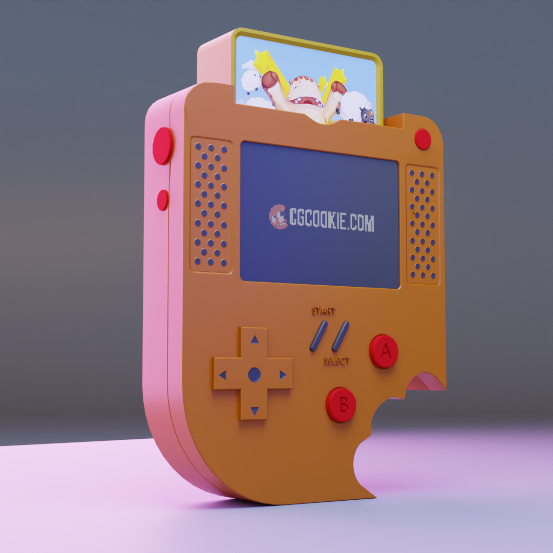 Pressed start button - CG Cookie