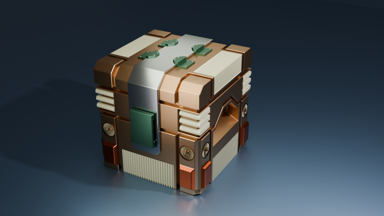 Sci-fi Crate - CG Cookie